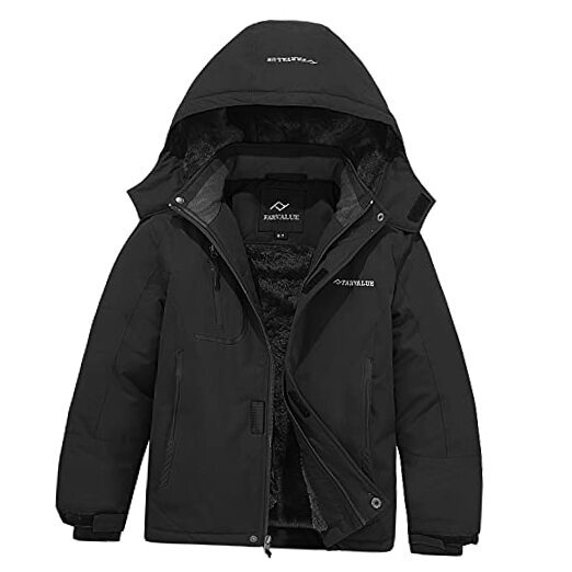 Boys Waterproof Ski Jacket Windproof Winter Coat Warm Snow Coat 1416