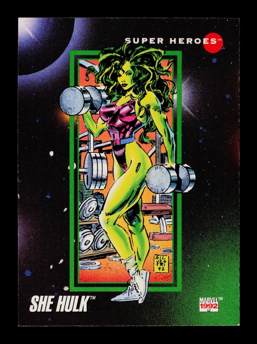 16 She-Hulk Super Heroes 1992 Impel Marvel Trading Card TCG CCG | eBay