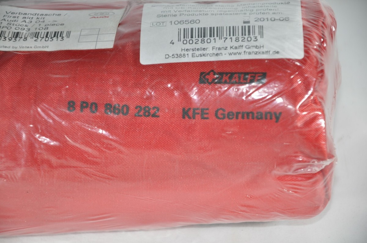 Audi First Aid Kit 8P0 860 282/8P0860282 | eBay