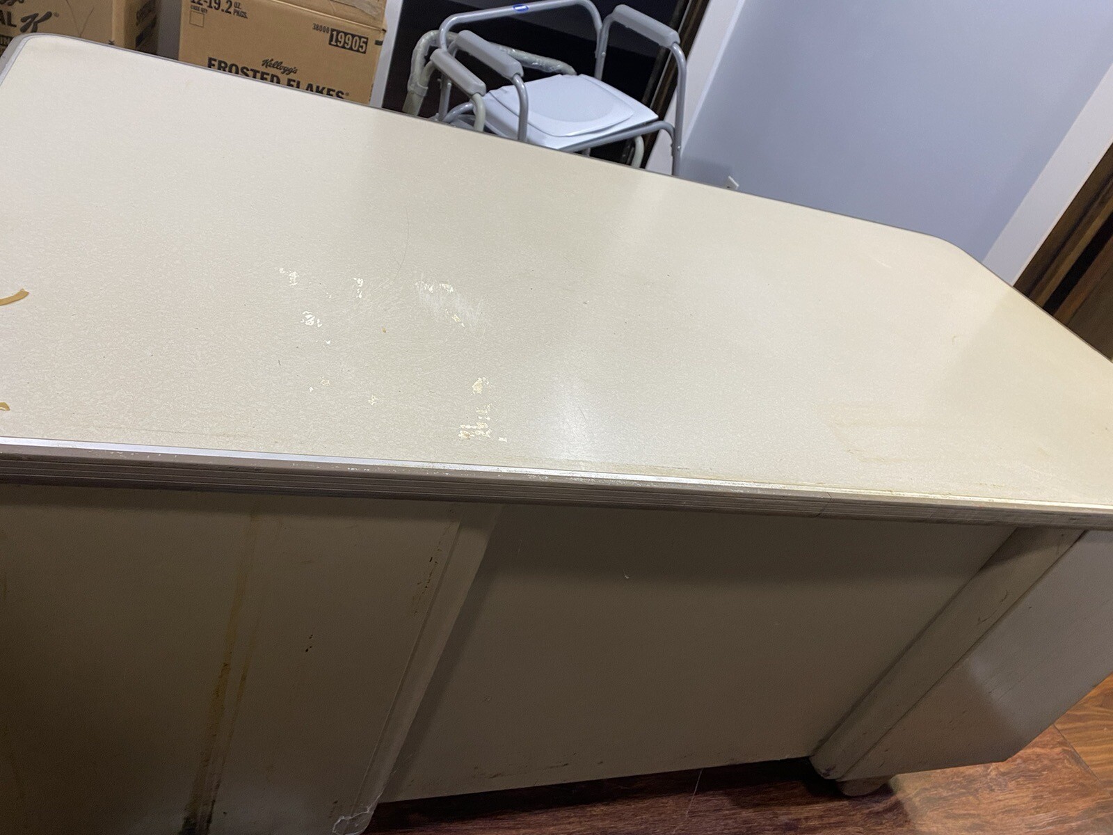 Vintage Industrial Mid Century Tanker Desk eBay