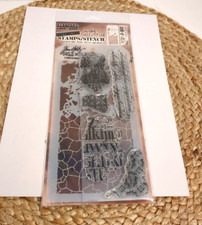 Tim Holtz Stampers Anonymous Stamps/Stencils writing patterns THMM123