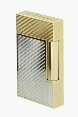 ST DUPONT LIGNE LINE 2 PERFECT PING GOLD SILVER 2 TONE LIGHTER