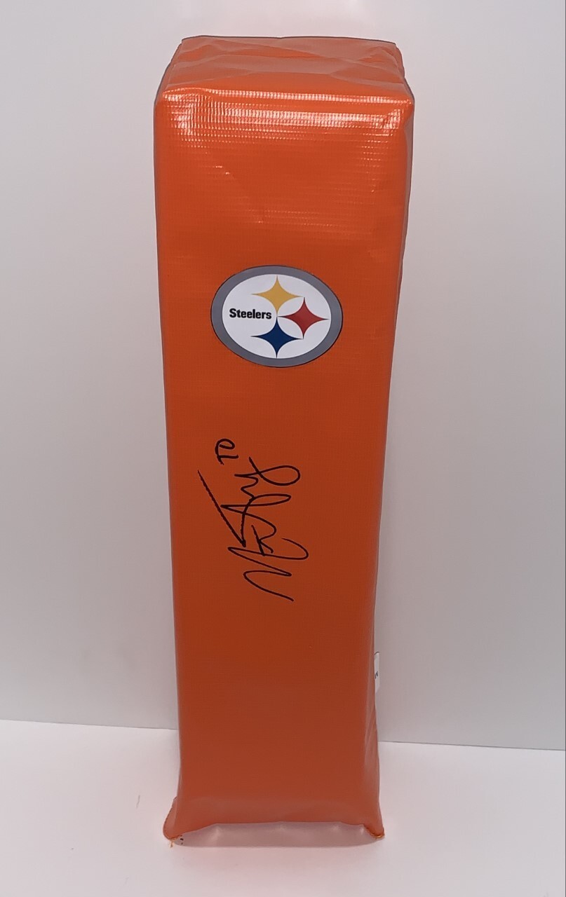 MITCH TRUBISKY SIGNED TOUCHDOWN PYLON PITTSBURGH STEELERS FOOTBALL JSA COA 