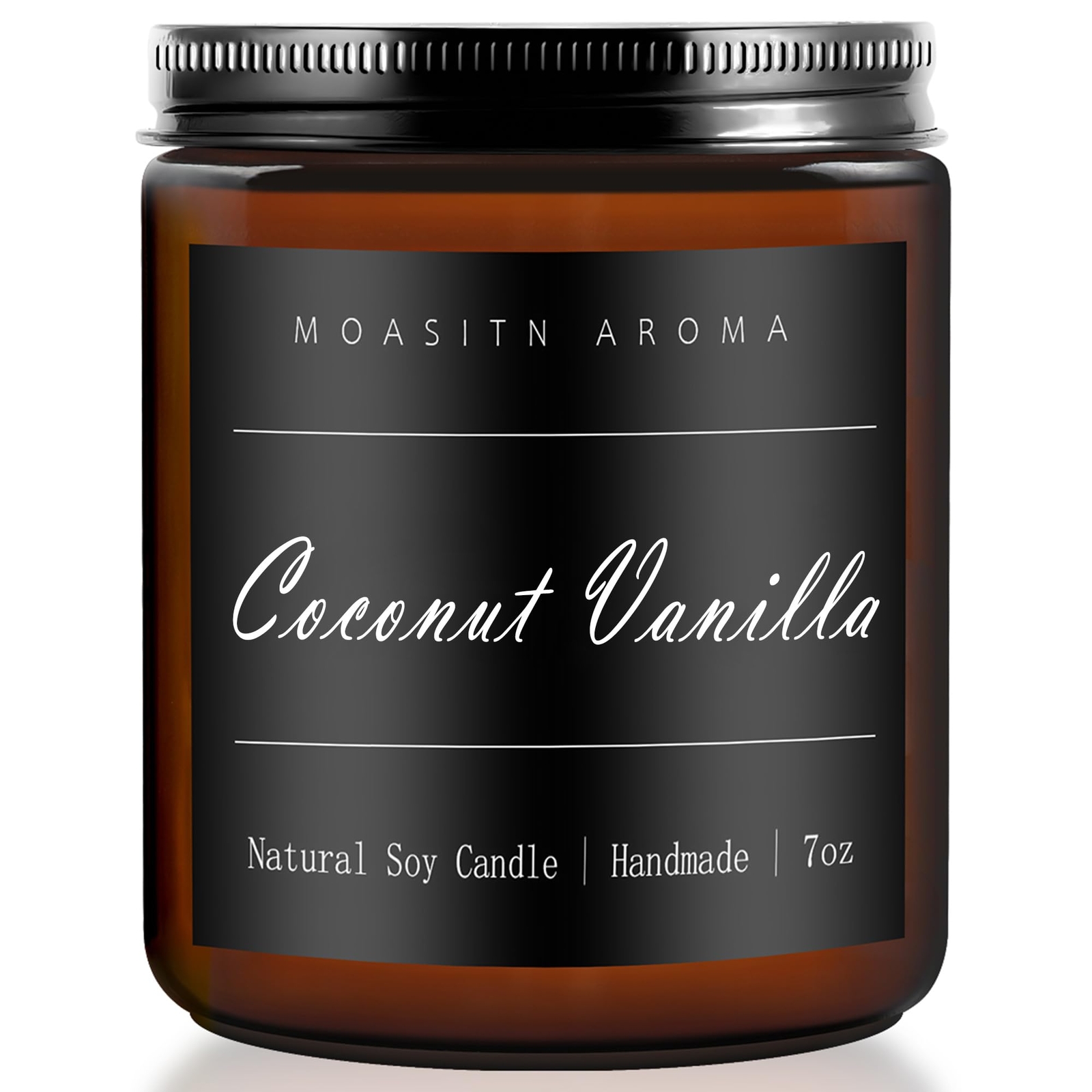 Coconut Vanilla Highly Scented Candles for Home| Natural Soy Aromatherapy Can...