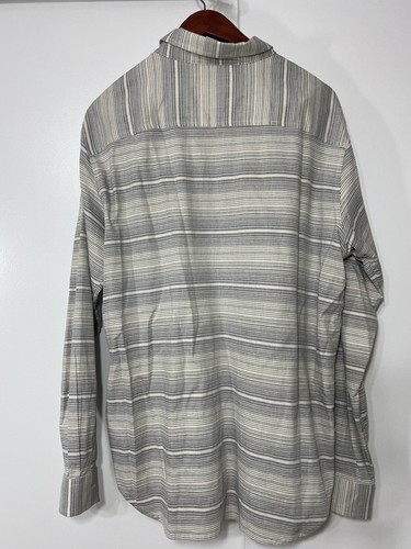 Columbia Cooper Lake Men’s Long Sleeve Casual Stone Stripe Shirt Size Large - Picture 10 of 10