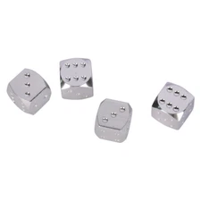 7 Color Metal Dice Wheel Valve Stem Tire Cap Trims Fit Car Bike Truck Dust Cover