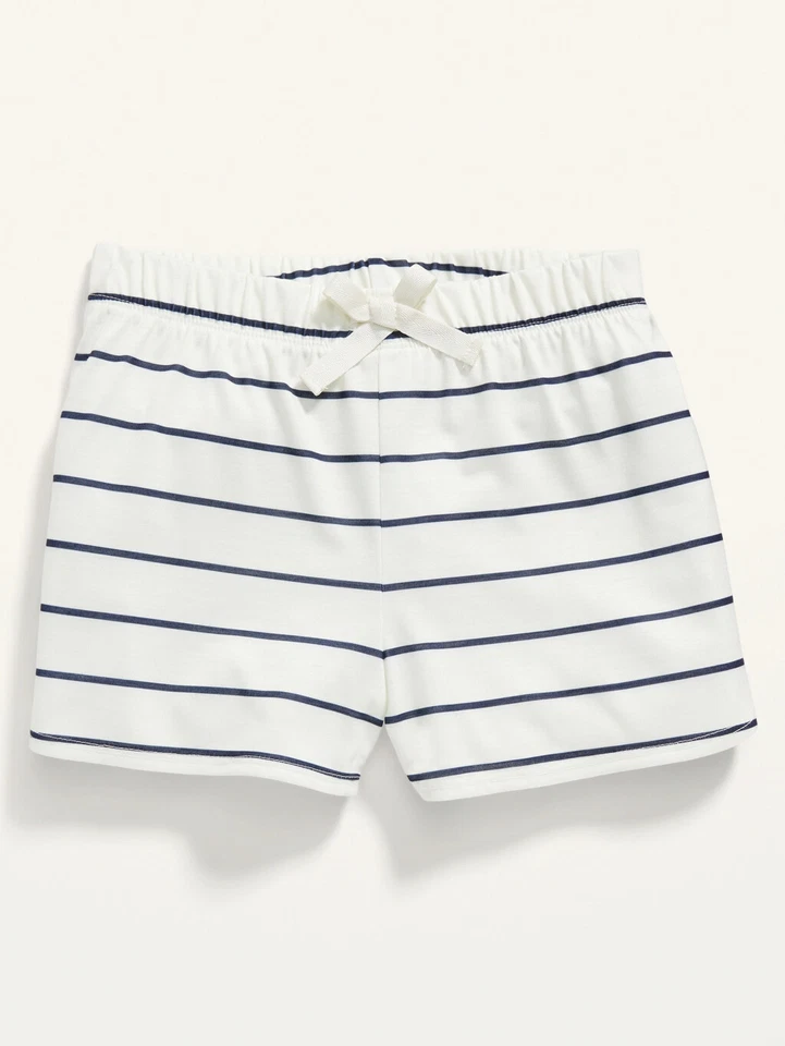 Pantalones Cortos Pijama Tejido Jersey Estrellas Leopardo Azul Marino Antiguo Niñas Talla XS Pequeño M L Foto 4 de 4