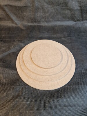 Kreis MDF 6 mm 9 mm 12 mm 18 mm Durchmesser 100 mm bis 600 mm quadratische Kantenform Holz