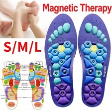 Magnetic Shoe Insoles. Arch Support Inserts for Pain, Plantar Fasciitis