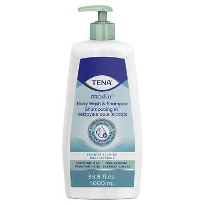 Tena Body Wash and Shampoo Scent Free 33.8 fl. oz. EA of 1