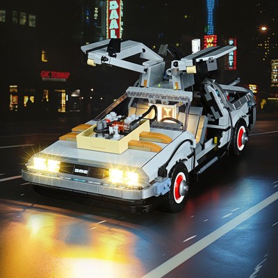 BRICKSHINING LED Lighting Compatible with Lego Back to The Future Time Machin...