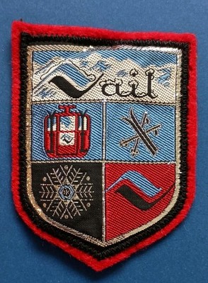 Vintage Vail Colorado Felt Ski Patch - Excellent Condition - Gobeline Decoratve