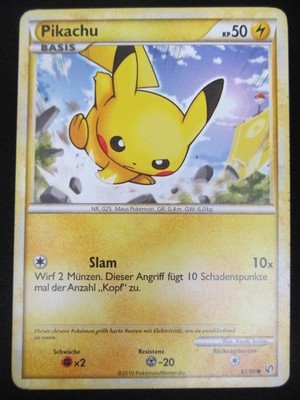 H&S, Undaunted, 11/90, Pikachu, Deutsche Karte, MC530