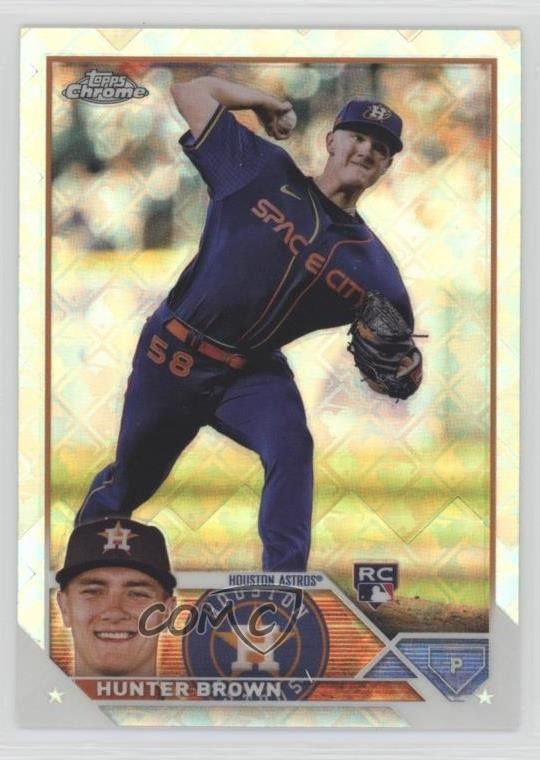2023 Topps Chrome Logofractor Edition Hunter Brown #197 1g37
