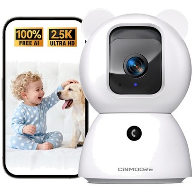 Pet Camera with WiFi Setup, Bluetooth Connection, SD Storage