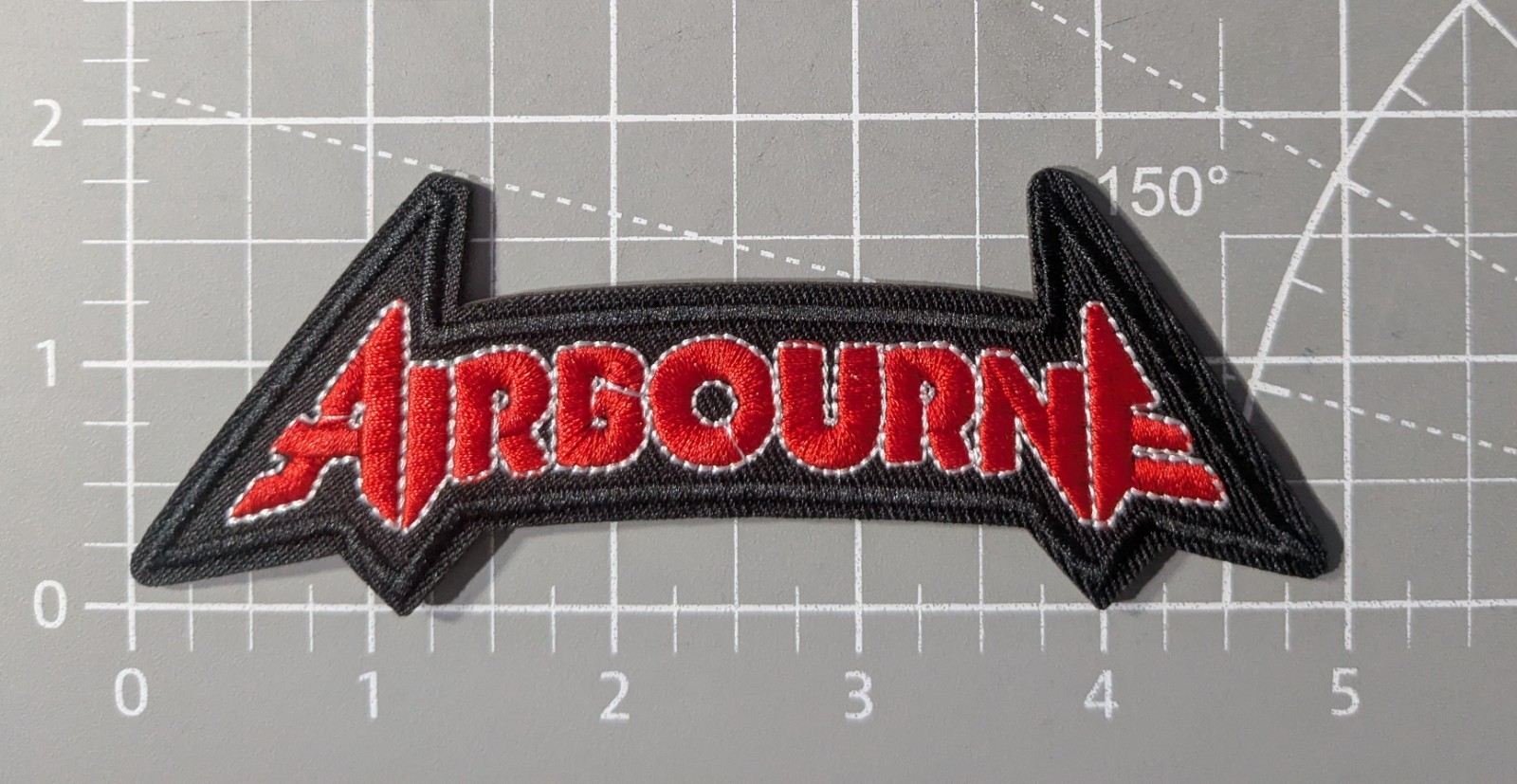 Airbourne Band Patch Hard Rock Heavy Metal Embroidered Iron-On Badge 1.75x5"