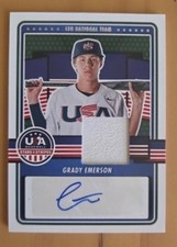 2023 Panini USA Stars & Stripes Grady Emerson Auto Relic