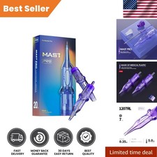 Mast Pro 1207RL 20-Pc Disposable Tattoo Needles - Precision 7 Round Liners