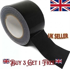 Heavy Duty Duct Gaffer Tape 50mm x 50m Waterproof Cloth Silver Black Strong 0.14 per metre