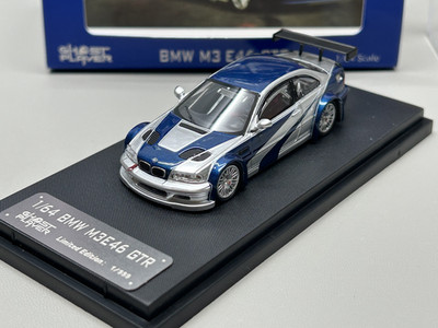 SW 1:64 BMW BMW M3 GTR E46 Need-for-speed alloy car model collection ornaments