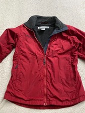 Columbia Women Fleece Long Sleeve Full Zip Jacket Red Size S
