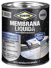 Bostik Flüssigmembran Polymer Abdichtung Grau Zinn 1 kg wasserdicht