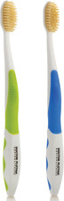 Soft Flossing Manual Toothbrush, Adults, Pack of 2, Assorted