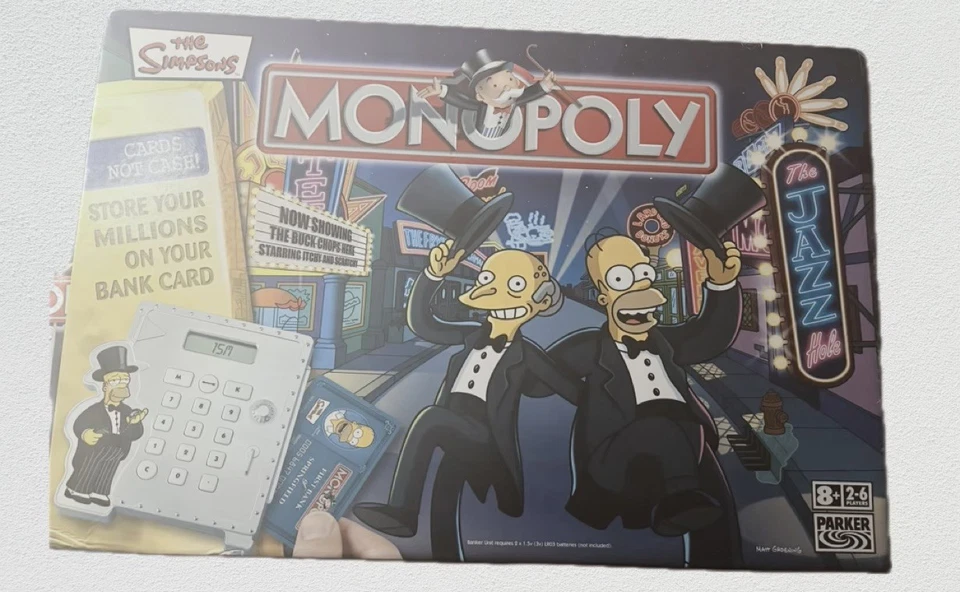The Simpsons Monopoly Board Game by PARKER 2007 - Cards NOT Cash ! - Complete - Image 2 of 4