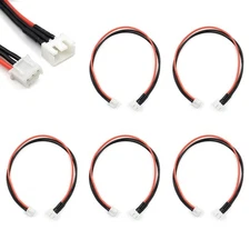 JST-XH 2S Balance Plug Extension Lead Wire 200mm 5 PCS for LiPo Battery Balan...