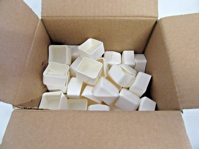(Case of 50) Power-Strut PS-6153-2 White Safety End Caps For PS200 PS210 NEW