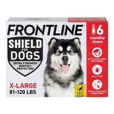 Flea Tick Treatment Dogs 81-120 lb 6 Count FRONTLINE Shield X-Large