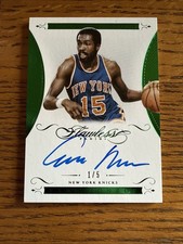 2014-15 Panini Flawless Emerald Green Earl “The Pearl” Monroe Auto - 1/5