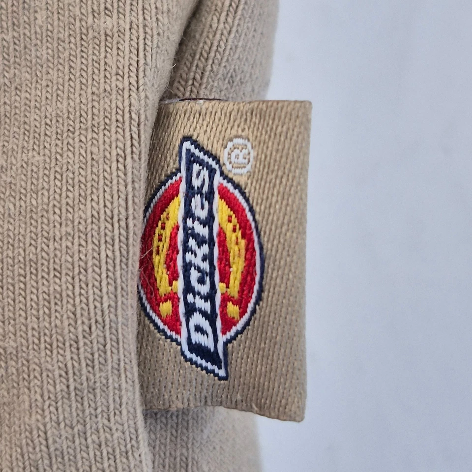Camiseta sin mangas DICKIES grande beige para mujer mezcla de algodón asimétrica un hombro informal Foto 4 de 4