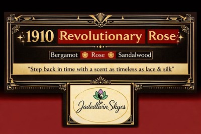 1910 Revolutionary Rose ~Luxury Essential Oil Perfume .34 fl oz glass rollerball