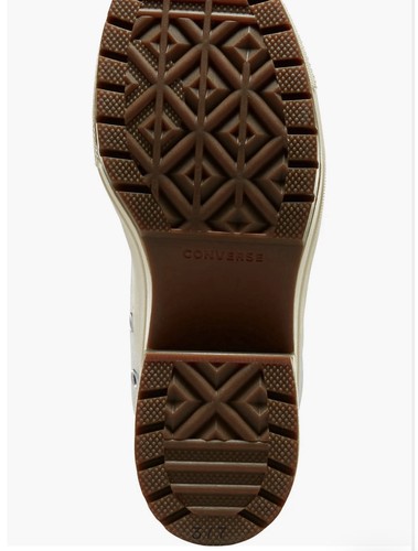 Zapatilla deportiva Converse de tacón ancho para mujer talla 10 Egret White Chuck 70 De Luxe nueva en caja - Imagen 3 de 6