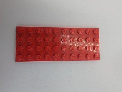 1x LEGO Platte Bauplatte Basisplatte flach 4x10 Rot Plate 3030