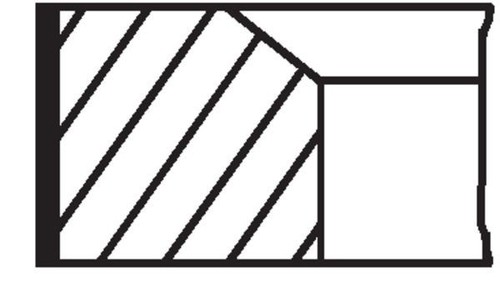 MAHLE 001 36 N0 Kolbenringsatz für MERCEDES-BENZ Kurbeltrieb