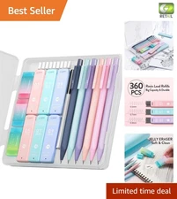 6PCS Pastel Mechanical Pencils Set with 360 Leads & Erasers for Creative Kids