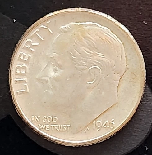 1946-P Roosevelt Dime 90% Silver 10c US Coin Phila. Mint Circulated Low Shipping