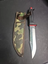 Kershaw 1010 Roughneck Fixed Blade with Camo Sheath CLEAN