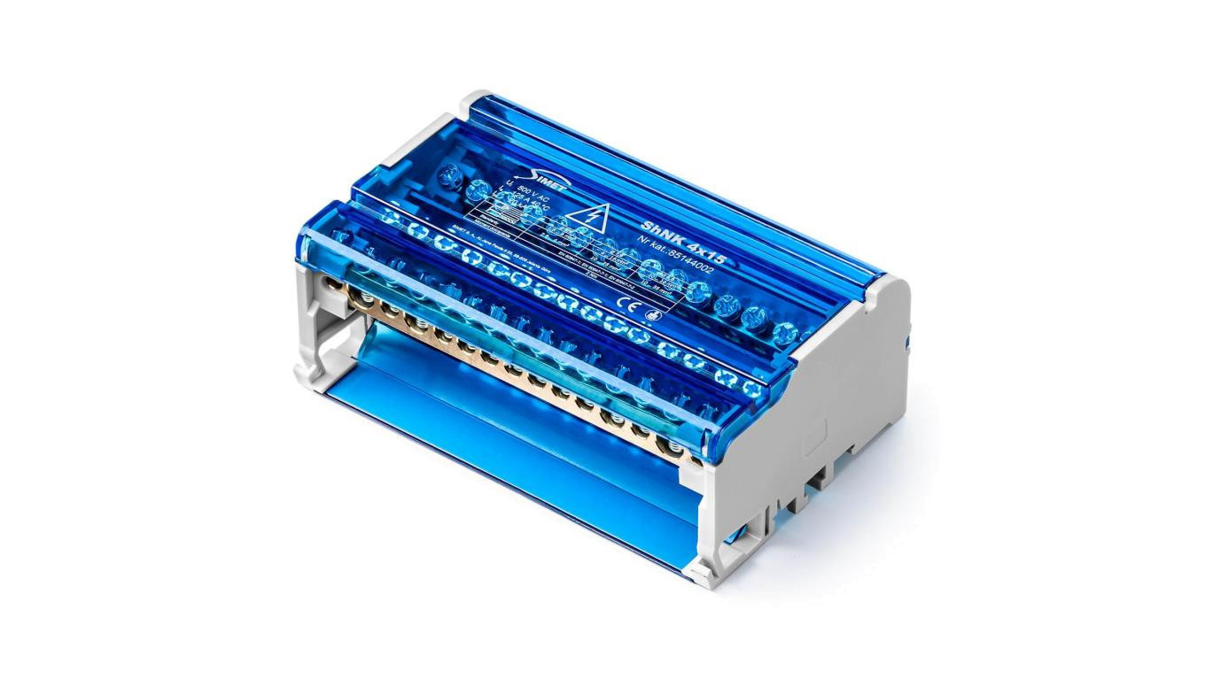 5907813236495 Прямоугольный модульный блок для розеток 4x(11x6 мм2 2x25 мм2 2x3