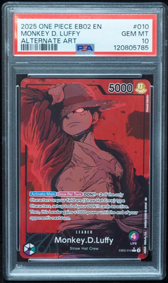 Monkey.D.Luffy (010) (Alternate Art) EB02-010 Extra Booster: Anime