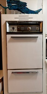 Vintage Rare 1956 GE Double Oven