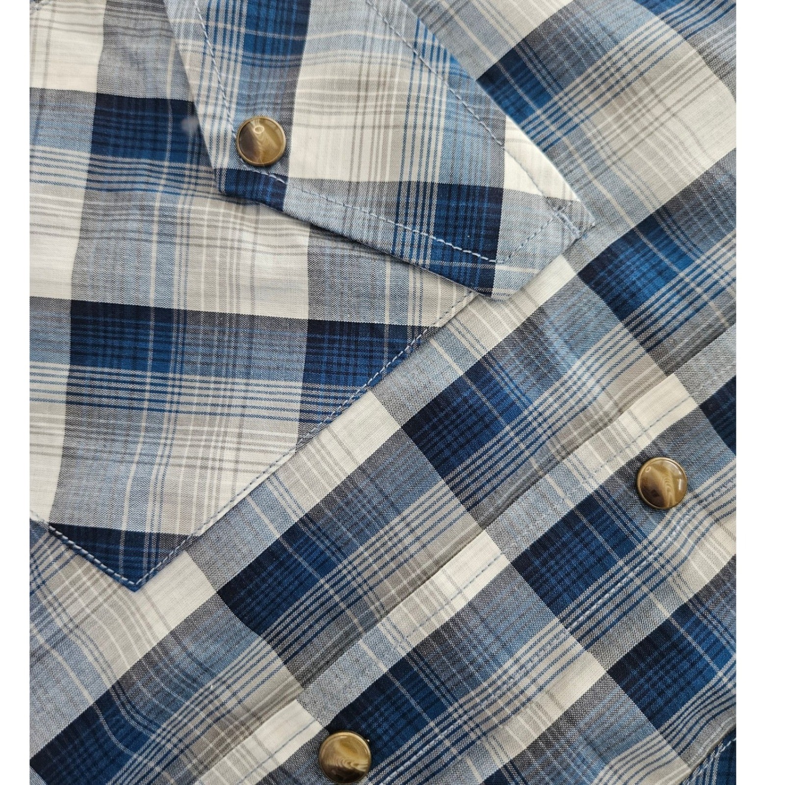 Pendleton Frontier Plaid Snap Front Western Shirt… - image 3