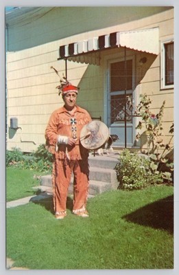 Eli Lazore Mohawk St. Regis Reservation Hogansburg NY Vintage Postcard