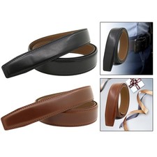 3.5cm Wide Leather Belt Strap Without Automatic Buckle for Men Fashion