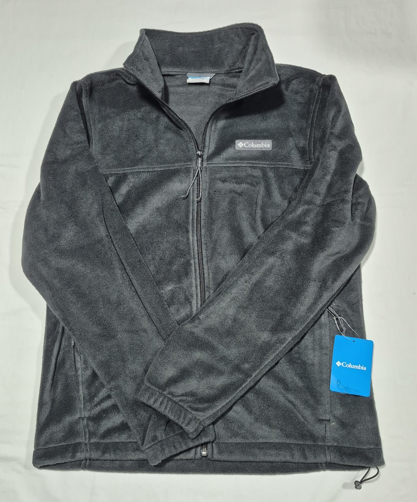 Columbia Men's Mount Fleece Full Zip Warm Winter Jacket SZ Medium Black