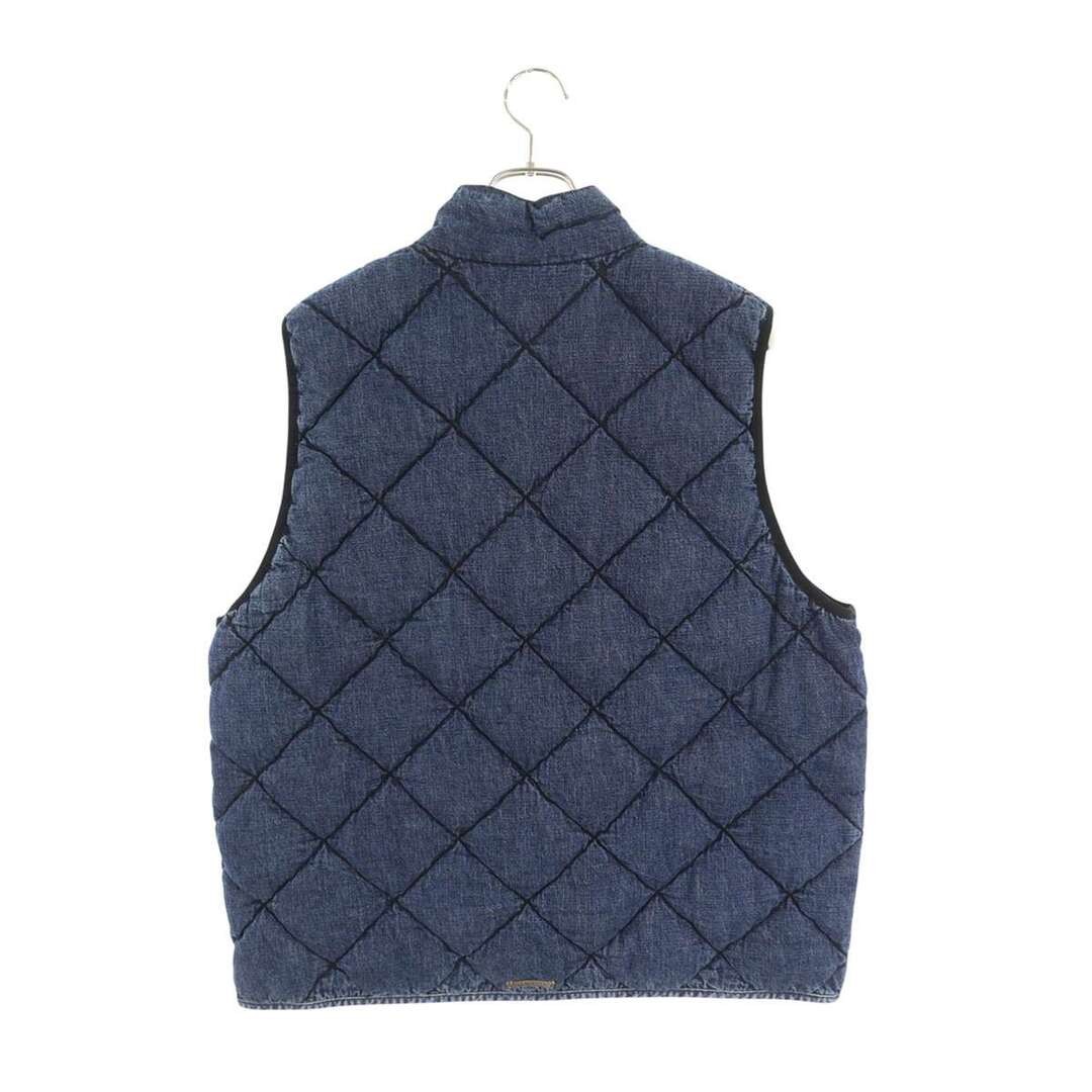 Chrome Hearts TEENAGE KICKS Denim Quilted Down Vest Men's XL Used e28c55343c3c05 thumbnail 3