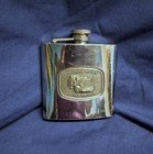 Stainless Steel 6oz Whisky Flask 18 Wheeler Truck  AMERICA MOVES ON THE TRUCKS