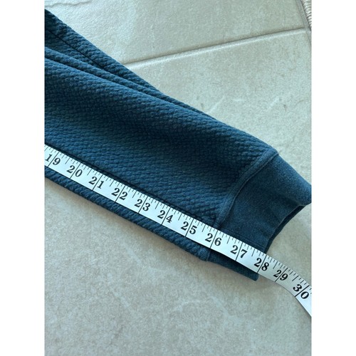 Lululemon At Ease Jogger Mens Large Teal Double Knit Lounge Cotton Workout Gym - Picture 6 of 7